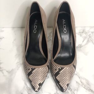 [Like New] ALDO snake print pumps/ heels/ shoes